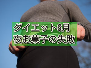 ダイエット6月総括&反省点。夜のお菓子は失敗だったかも。。汗