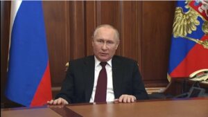 【速報】プーチン大統領 事実上の宣戦布告をする