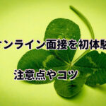 【マジか】『オンライン面接を初体験した結果……。注意点やコツ』【WEB面接】