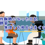 突発性難聴になった日記・その3『安静第一。無理とお風呂は良くない』